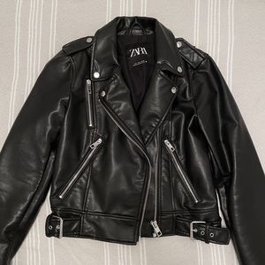 Zara leather jacket